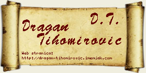 Dragan Tihomirović vizit kartica